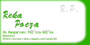 reka pocza business card